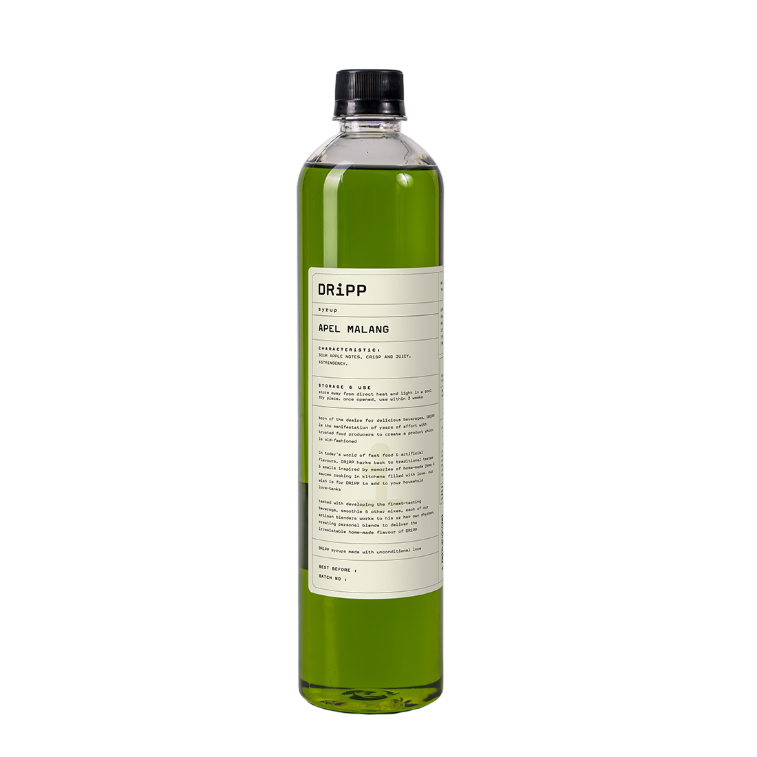 DRiPP Apel Malang Syrup - Perasa Minuman Berbentuk Sirup Apel Malang Untuk HORECA