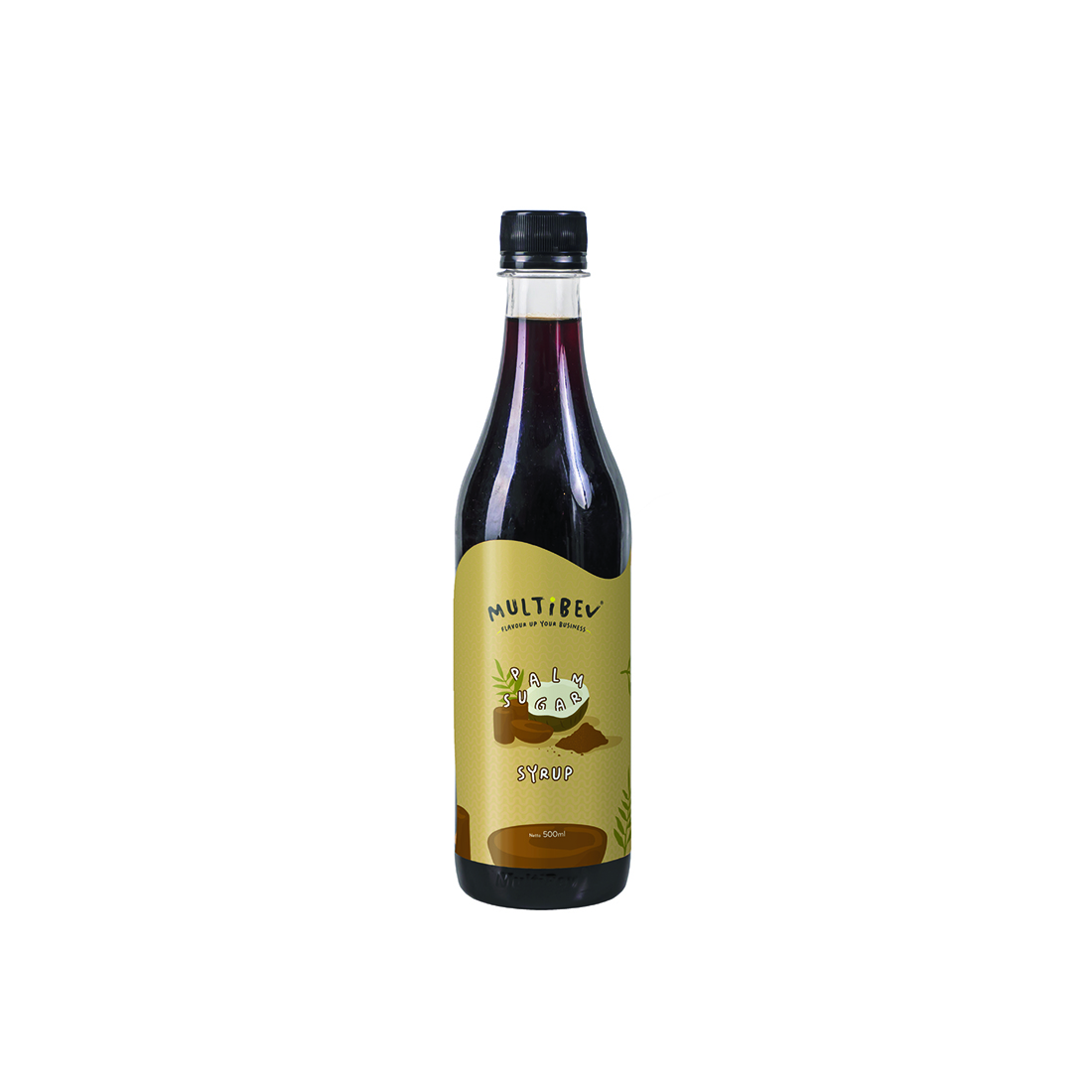 Multibev Syrup Rasa palm sugar, Sirup Halal Minuman Kekinian ala Kafe gula aren botol pouch