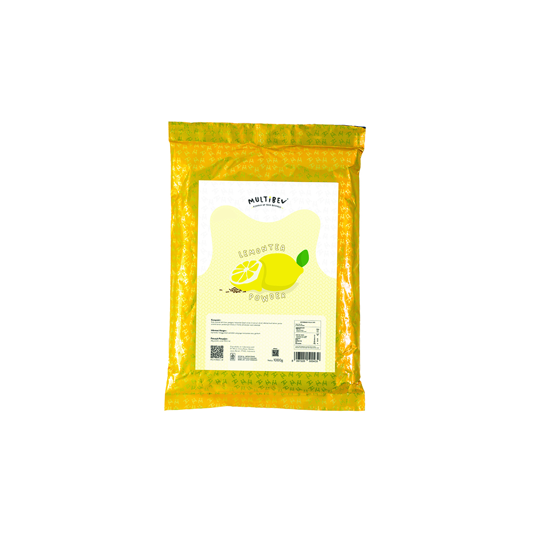Multibev Bubuk Lemon Tea, Sirup/Bubuk Halal Minuman Kekinian Kafe dan Restoran