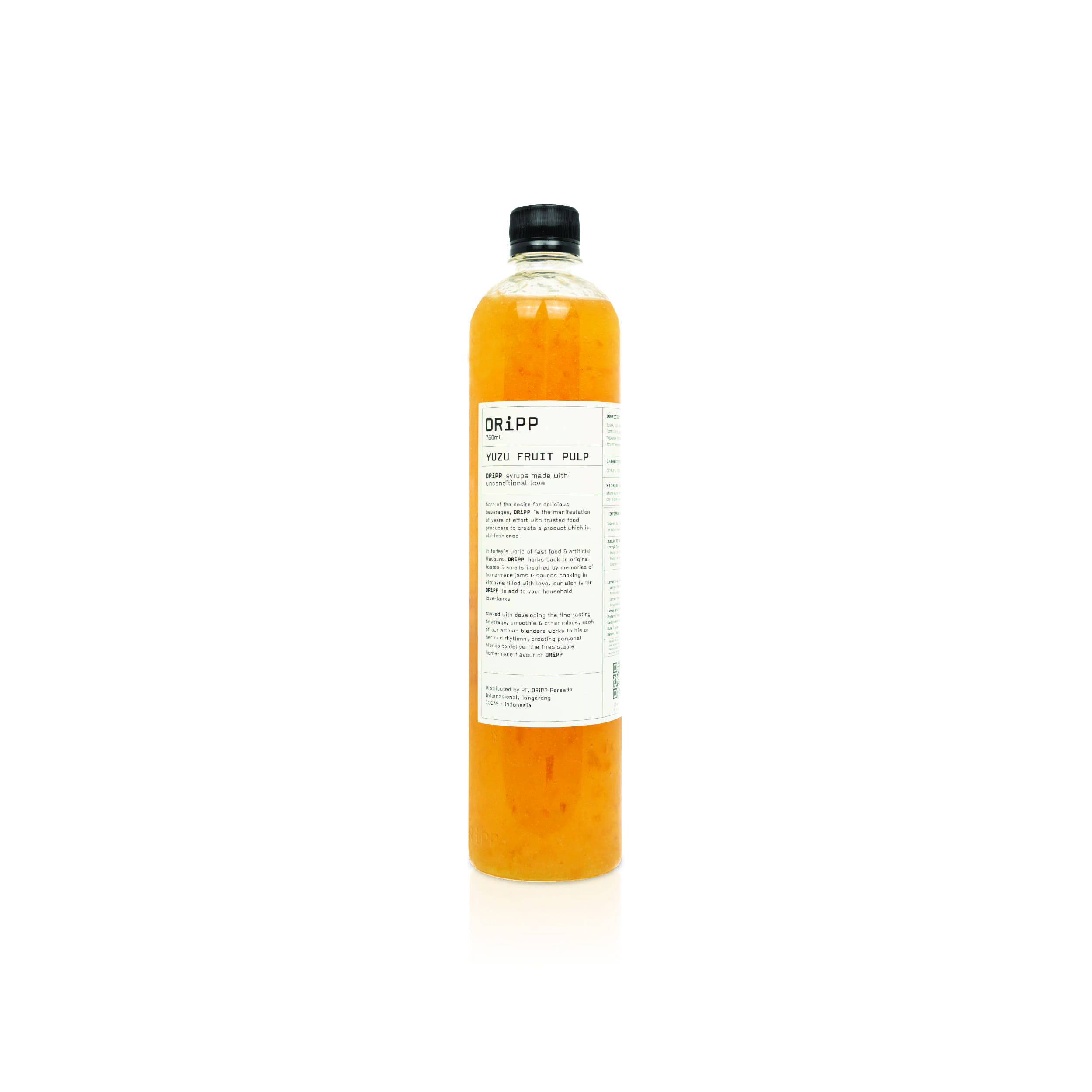 DRiPP Yuzu Fruit Pulp (Sirup Bubur Buah Rasa Yuzu) Untuk Minuman Restoran dan Kafe