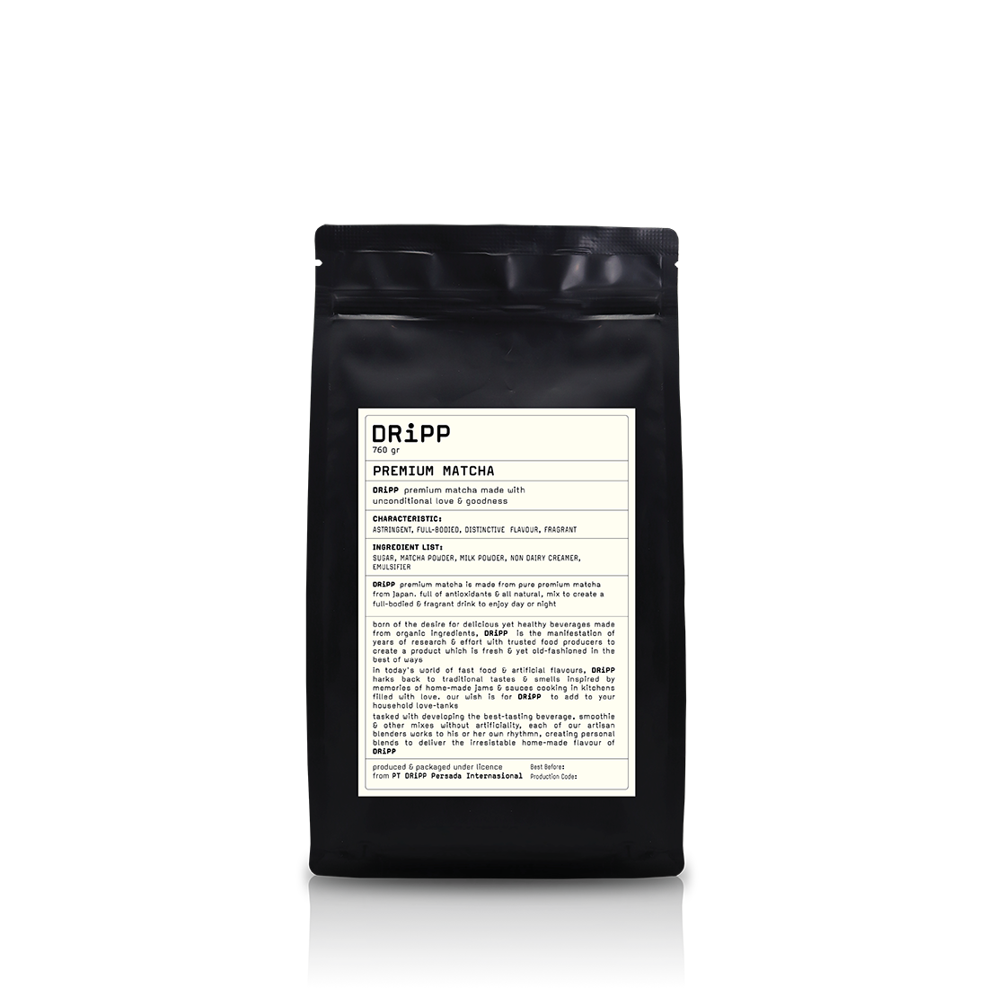Produk - DRiPP Powder Premium Matcha - Perasa Minuman Berbentuk Bubuk Untuk HORECA