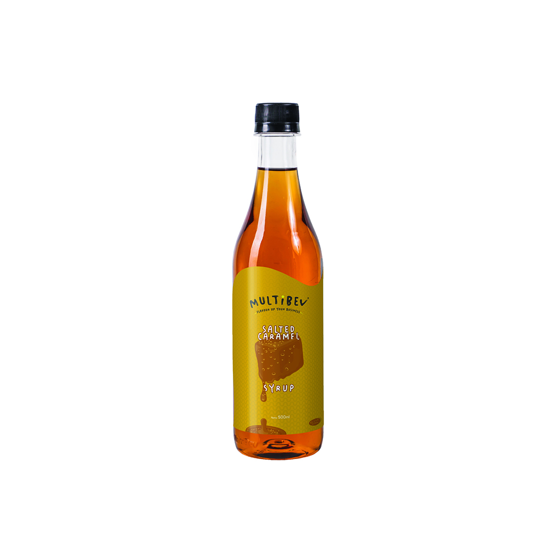 Multibev Sirup Rasa Salted Caramel, Syrup Halal Minuman Kekinian Kafe botol pouch
