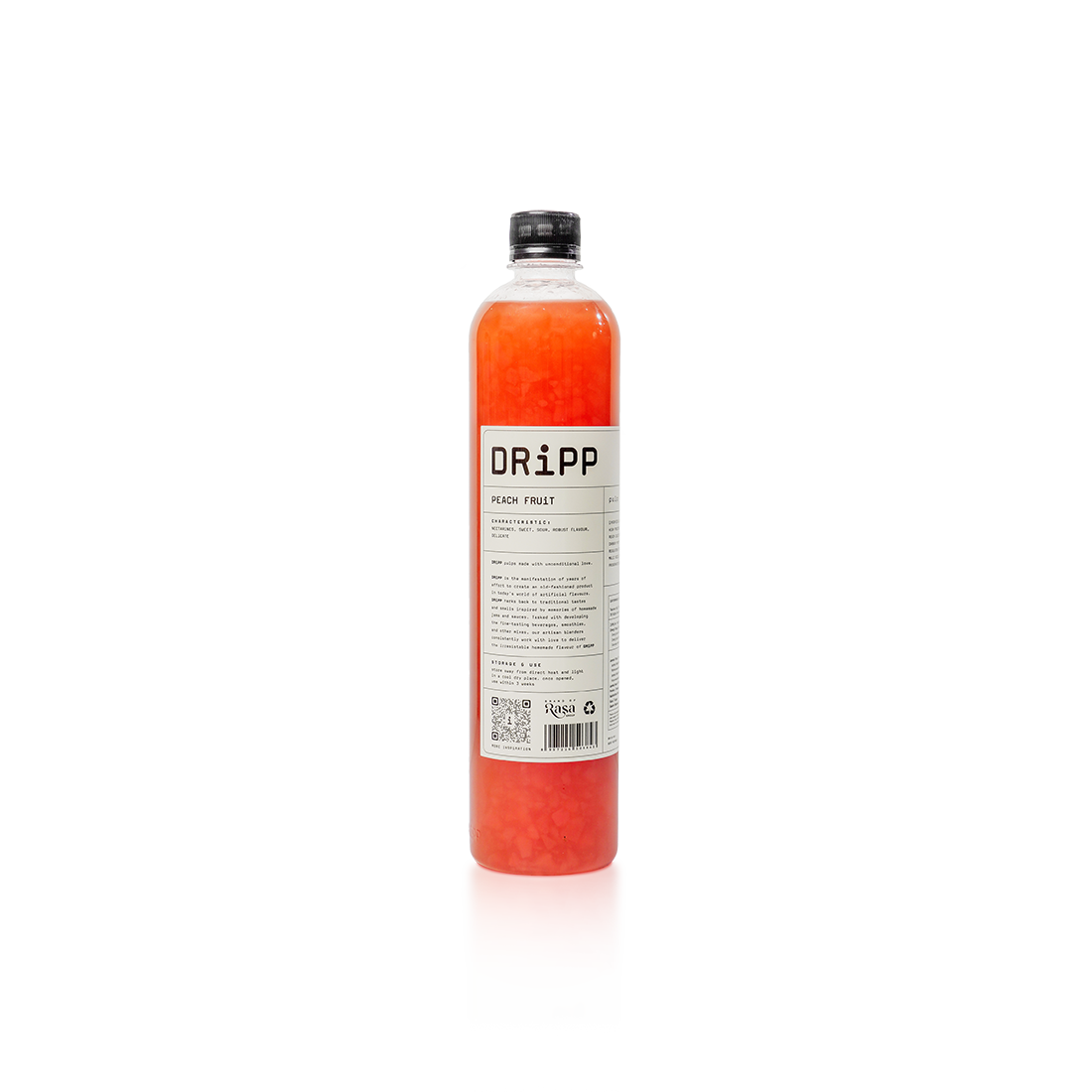 DRiPP Peach Fruit Pulp (Sirup Rasa Bubur Buah Peach) Untuk Minuman Kafe and Restoran