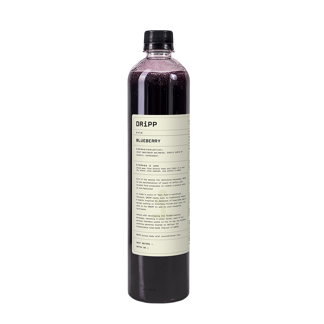 DRiPP Blueberry Pulp - (Sirup Bubur Buah Rasa Blueberry) Untuk Minuman Restoran dan Kafe