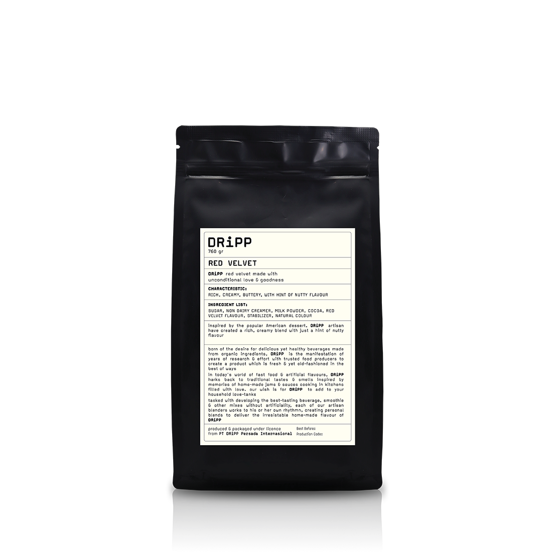 DRiPP Powder Red Velvet - Perasa Minuman Berbentuk Bubuk Untuk HORECA